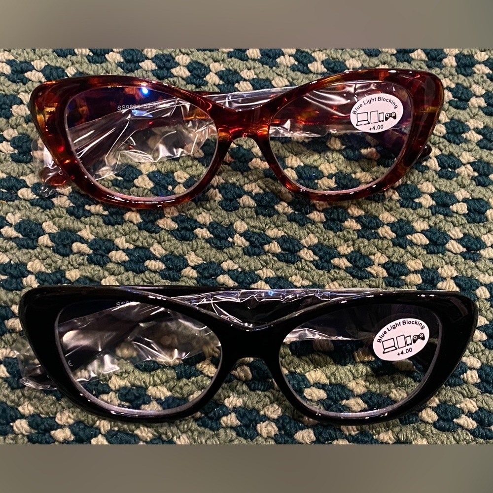 Anti blue light glasses +4.00
